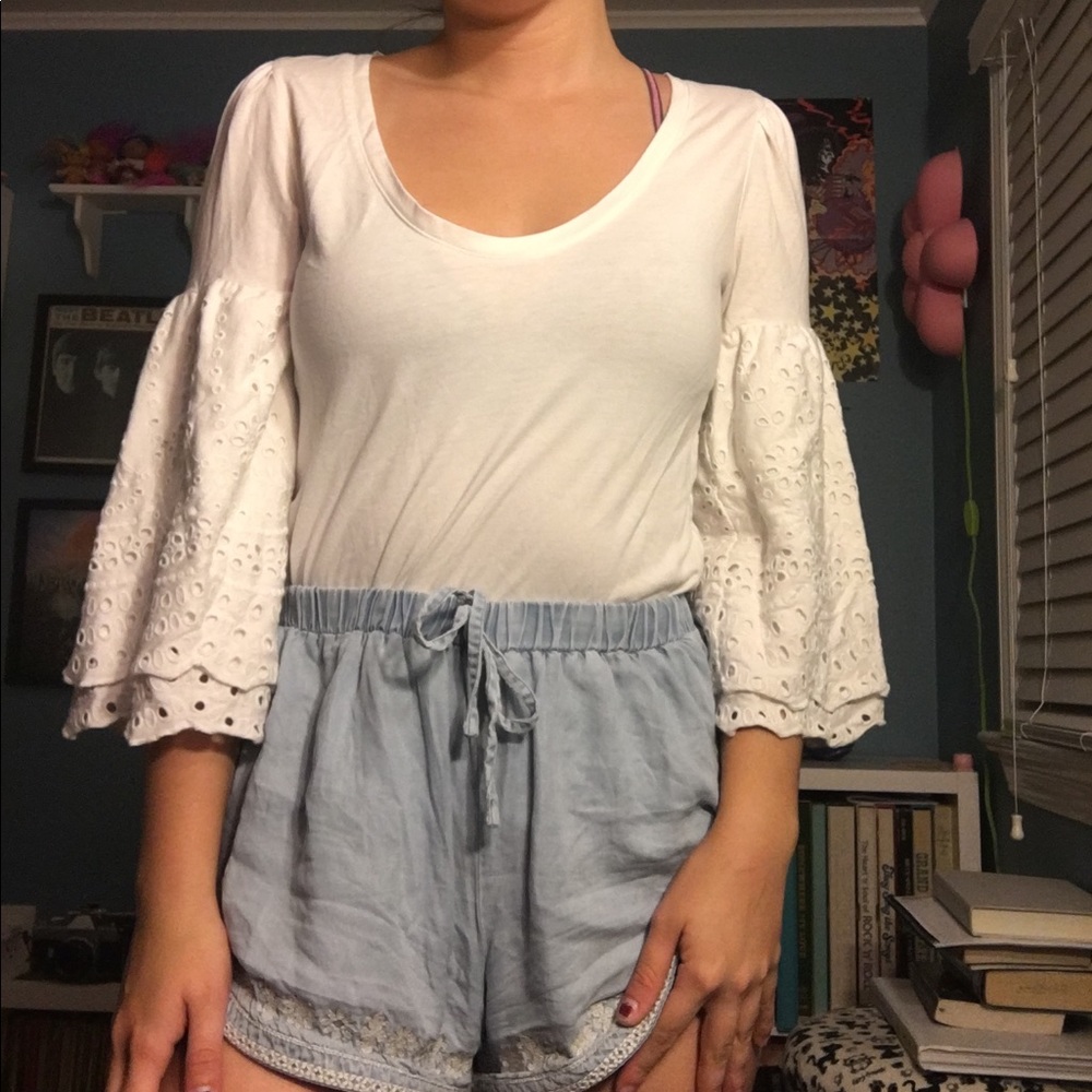 White lace top